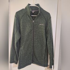 Men's Eddie Bauer Dark Green Full-Zip Fleece